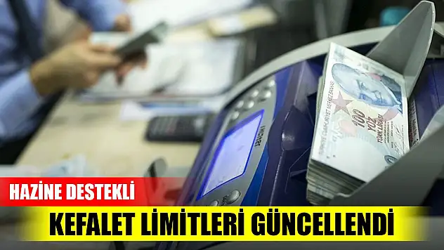 Hazine destekli kefalet limitleri güncellendi