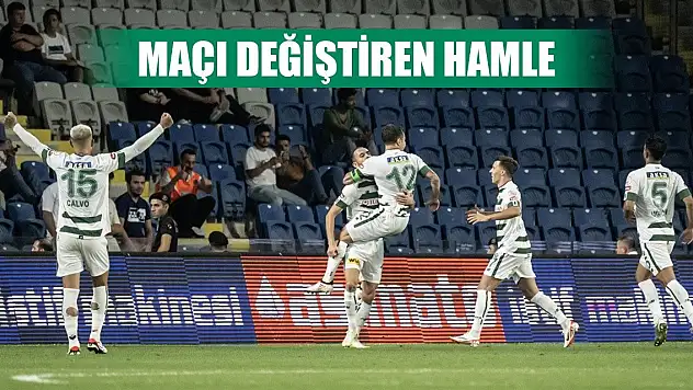 Konyaspor'da Stanojevic'in o hamlesi maçı kazandırdı