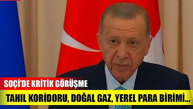 Soçi'de kritik görüşme! Cumhurbaşkanı Erdoğan'dan açıklamalar