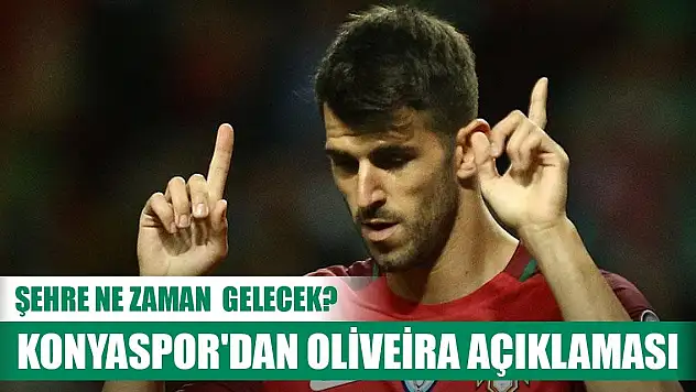 Konyaspor'dan Nelson Oliveira açıklaması!