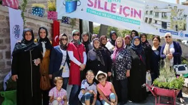 Sille çiçek bahçesine dönüştü