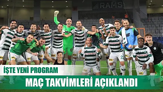 Konyaspor'un maç programı belli oldu!