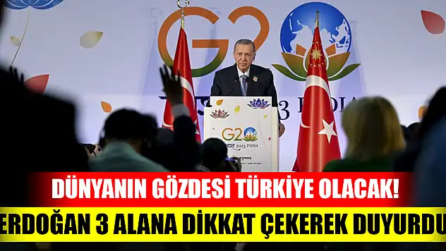 Dünyanın gözdesi Türkiye olacak! Cumhurbaşkanı Erdoğan 3 alana dikkat çekerek duyurdu: Önemli adımlar atıyoruz