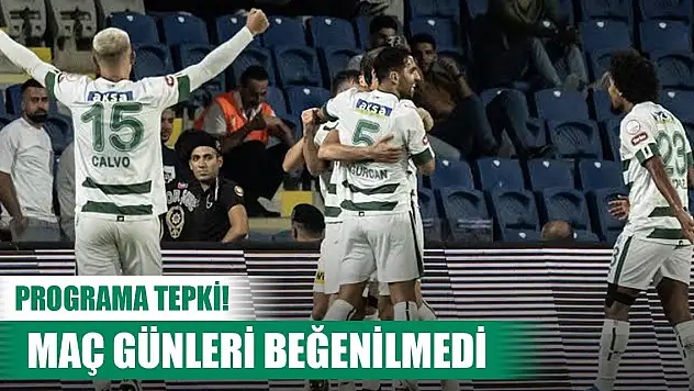 Konyaspor-Çaykur Rizespor, Program eleştirisi!