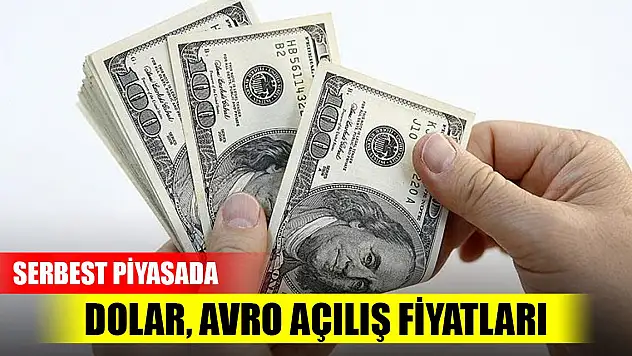Serbest piyasada dolar, avro açılış fiyatları