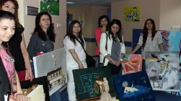 Çocuklara özel resim yaptılar