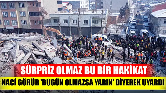 Prof. Dr. Naci Görür 'bugün olmazsa yarın' diyerek uyardı: Sürpriz olmaz bu bir hakikat