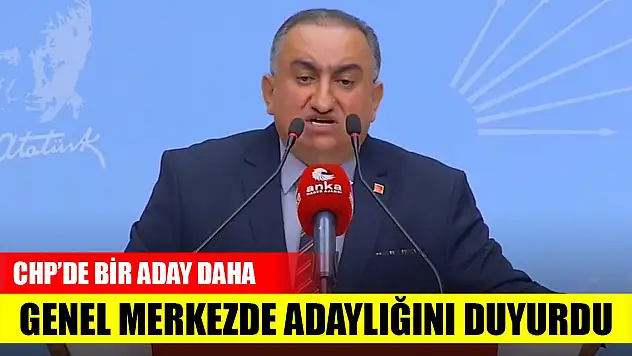 CHP'li Karahasan, genel başkan adaylığını açıkladı