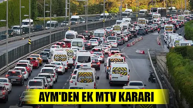Son Dakika! Anayasa Mahkemesi'nden ek MTV kararı
