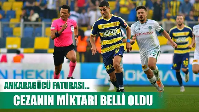 Ankaragücü-Konyaspor, PFDK cezaları açıkladı!