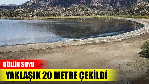 Kuş cenneti Bafa Gölü'nün suyu yaklaşık 20 metre çekildi