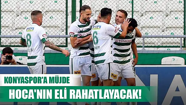 Konyaspor'da eksiklerden iyi haber geliyor