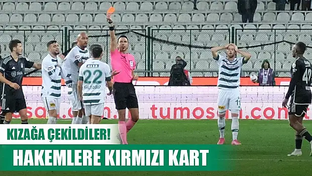 Konyaspor-Beşiktaş, Hakem kızağa çekildi!