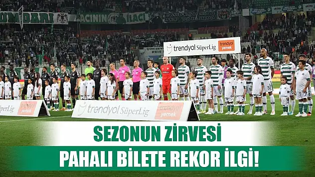 Konyaspor-Beşiktaş, Sezonun rekoru kırıldı!