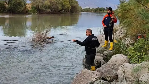 Nehirde mahsur kaldı, AFADkurtardı