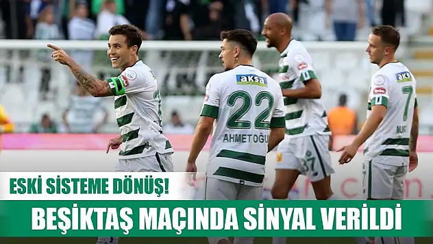 Konyaspor'da eski sisteme dönüş!