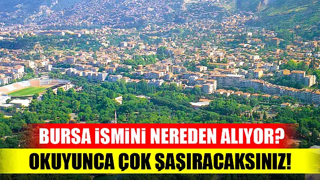 Bursa ismini nereden alıyor? Okuyunca çok şaşıracaksınız!