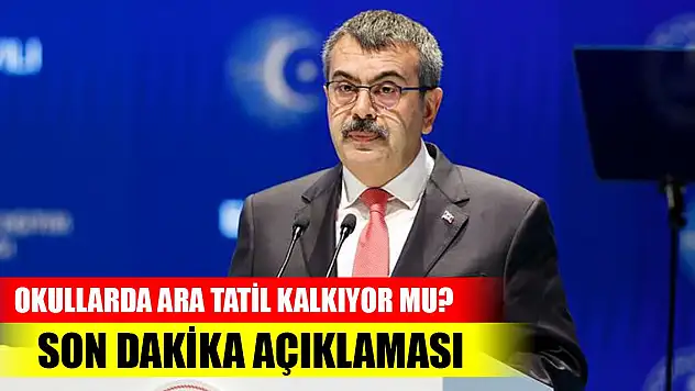 Okullarda ara tatil kalkıyor mu? Bakan Tekin'den son dakika açıklaması