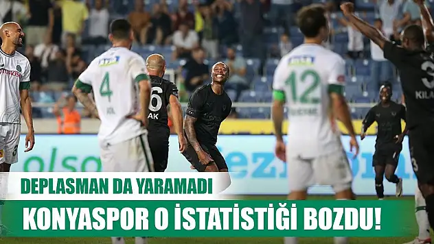 Konyaspor o istatistiğini değiştirdi!