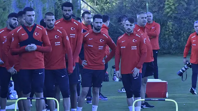 A Milli Takım'da Letonya maçı hazırlıkları başladı
