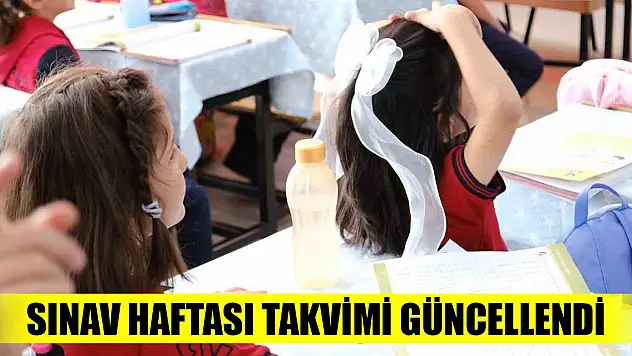 2023-2024 yılı sınav haftası takvimi güncellendi! İşte yeni tarihler