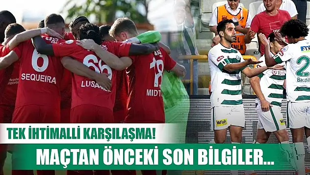 Konyaspor-Pendikspor, Tek bir hedef var!