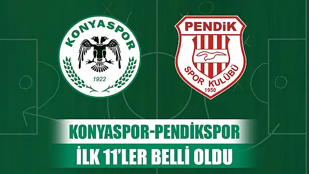 Konyaspor-Pendikspor, Maç kadroları açıklandı!