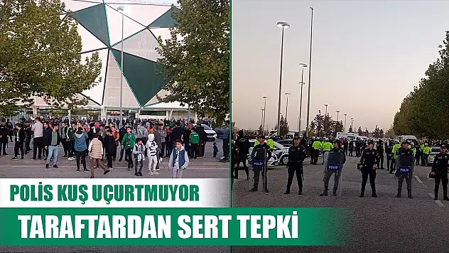 Konyaspor'da maç sonu protesto!