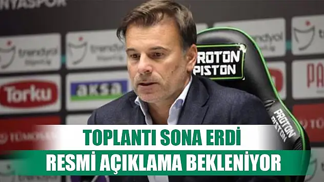 Konyaspor'da kritik toplantı sona erdi