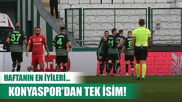 Konyaspor'da haftanın karmasında tek oyuncu
