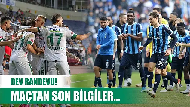 Adana Demirspor-Konyaspor, İki takımdan son bilgiler!