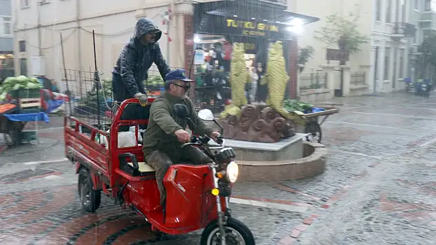 Kuvvetli rüzgar ağaçları devirdi!