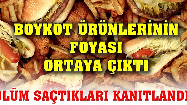 Boykot ürünlerinin foyası ortaya çıktı! Ölüm saçtıkları kanıtlandı