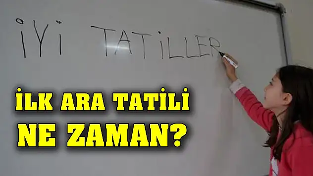 2023-2024 eğitim öğretim yılı ilk ara tatili ne zaman?