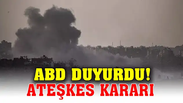 İsrail-Filistin savaşı! ABD duyurdu! Ateşkes kararı