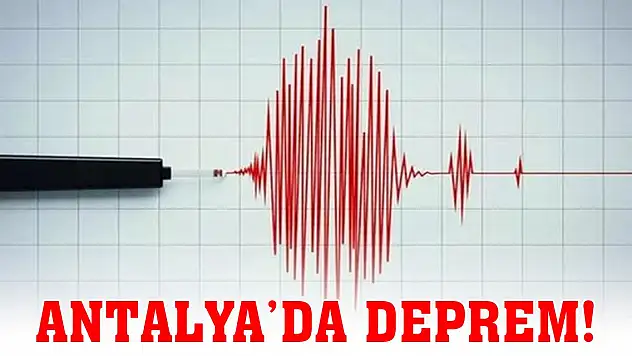 Son Dakika! Afad duyurdu... Antalya'da deprem