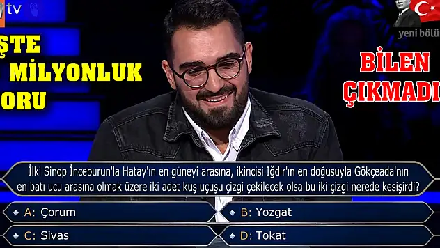 İşte 5 milyonluk soru Bilen çıkmadı