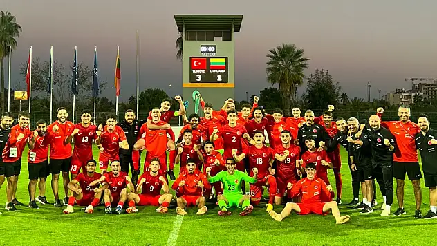 U19 Milli Takımı, Litvanya'yı 3-1 mağlup etti