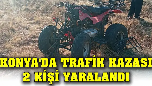Konya'da trafik kazası: 2 kişi yaralandı