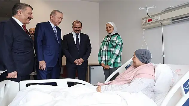 Cumhurbaşkanı Erdoğan'dan Gazze'den getirilen hastalara ziyaret