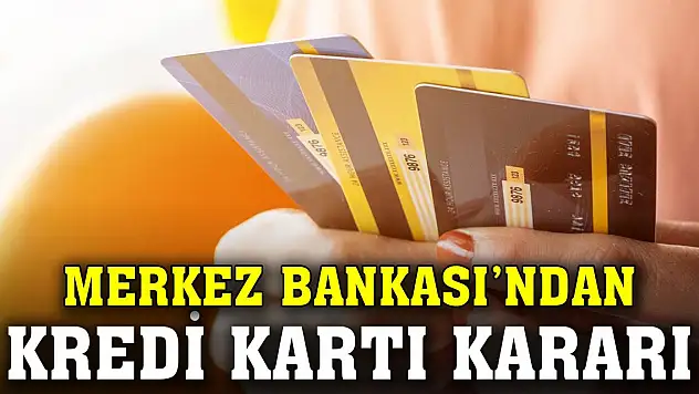 Merkez Bankası'ndan kredi kartı azami faiz oranına ilişkin karar