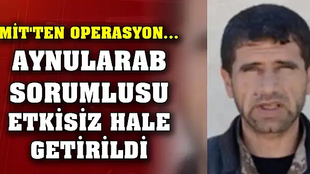 Son Dakika! MİT'ten operasyon... Aynularab sorumlusu Karker Andok etkisiz hale getirildi