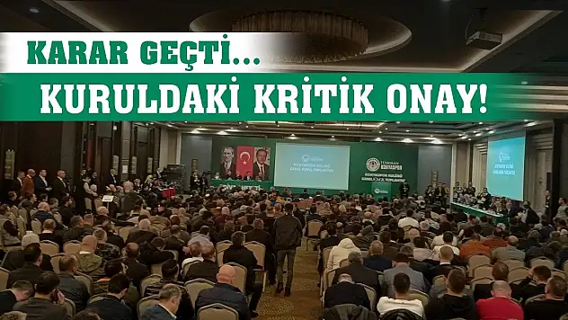 Konyaspor'da oylamadan geçen kritik madde!