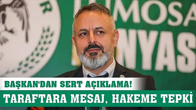 Alanyaspor-Konyaspor, Başkan Korkmaz'dan hakeme tepki!