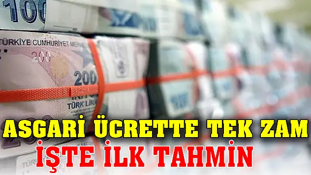 Asgari ücrette tek zam: 2024 zam oranları için ilk tahmin