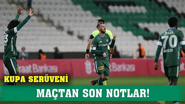 Konyaspor'un kupa serüveni! Maçtan son bilgiler