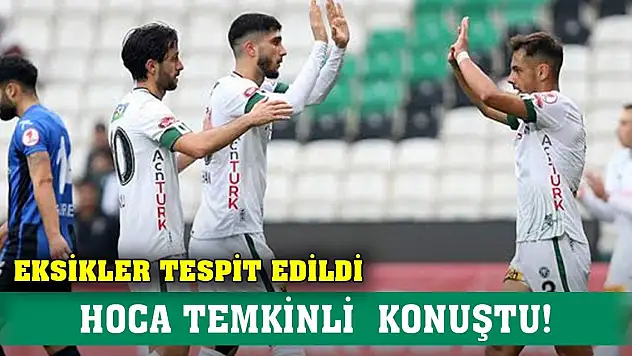 Konyaspor'da Hakan Hoca temkinli konuştu
