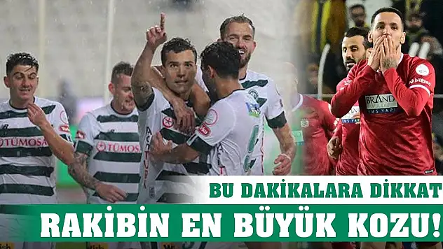 Rakibin güçlü yanı, Konyaspor'un kozu!