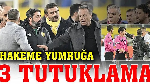 Son Dakika! Hakem Halil Umut Meler'e saldırıyla ilgili Ankaragücü Kulübü Başkanı Faruk Koca dahil 3 kişi tutuklandı