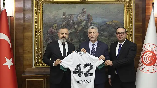 Konyaspor yönetiminden Bakan Bolat'a ziyaret